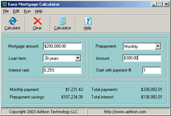 Easy Mortgage Calculator - Mortgage Calculator