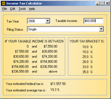 Income Tax Calculator 1.6 full