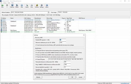 GetNetworkInfo main window