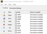 Historical Quotes Downloader screenshot