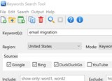 Keywords Search Tool screenshot